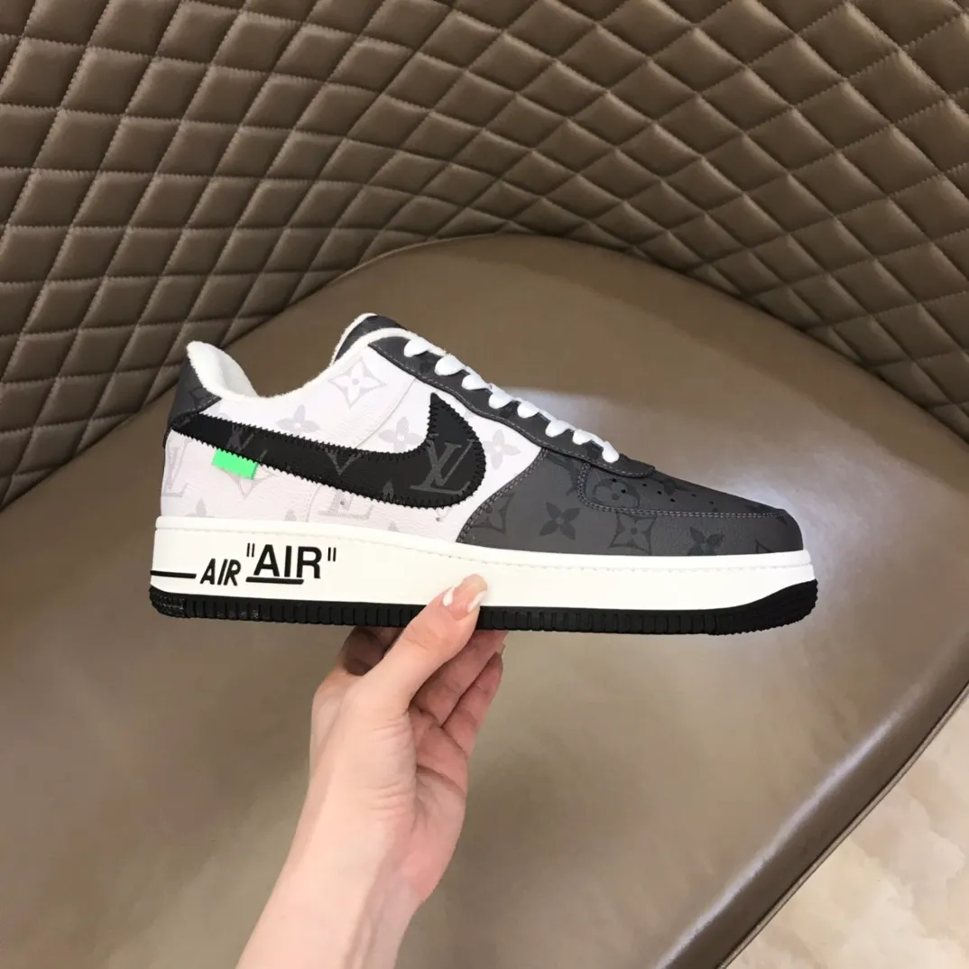 Men's shoes 💰p420 "*OUIS *UITTO*" x OFF-WHITE x Nike tripartite collaboration! Trendy and cool men's casual sports shoes with unrivaled color matching. The design idea basically continues the style of THE TEN. The Swoosh line and tongue label have a very familiar visual effect and are both fashionable and trendy! A must-have for fashionistas! The effect on your feet is absolutely stunning! (The original drawer packaging accessories are complete) Code number 38-45